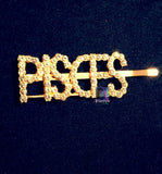 Bling zodiac hair pin